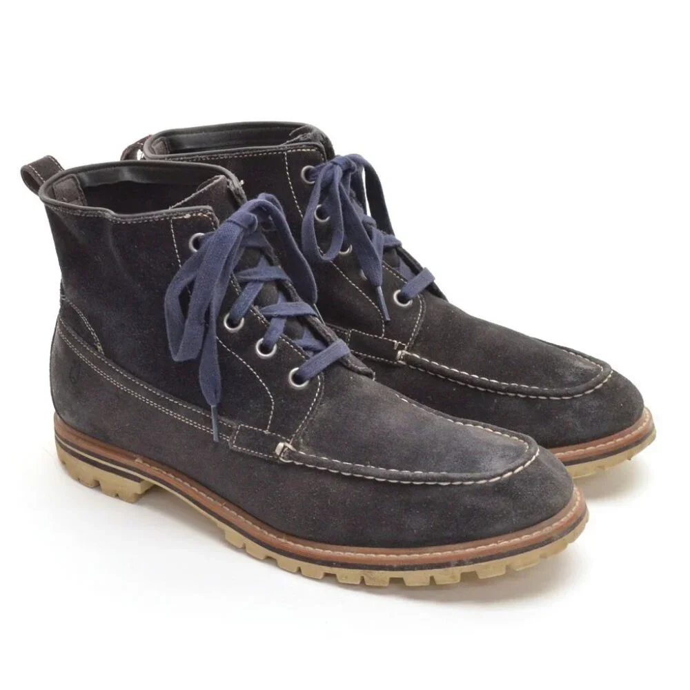 Men John Varvatos Star Erik Gray Suede Work Boot 11.5 M